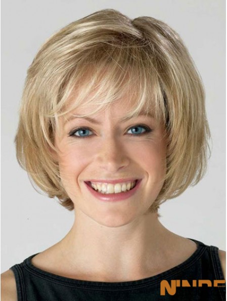Perruques de Bob fabuleuses blondes courtes droites avant de lacet