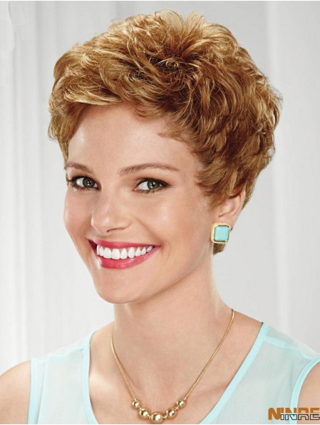 Boycuts ondulés recadrés Sassy Blonde Lace Front Wigs