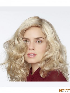 Perruques bouclées synthétiques blondes bouclées 100% attachées à la main