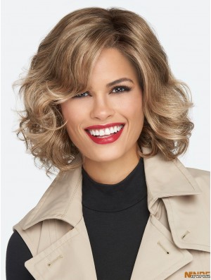 12 pouces de longueur de menton monofilament brun perruque Bob pour femmes