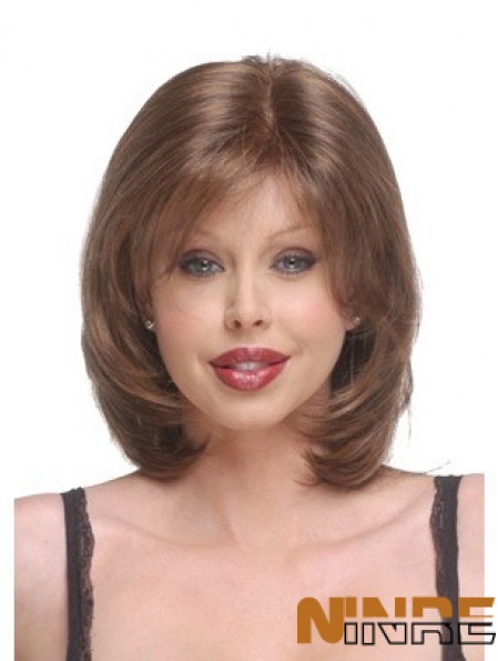 Capless menton longueur droite Auburn Discount Bob perruques