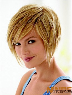 Styles de cheveux courts Bob avec Bobs de style droit synthétique sans capuchon
