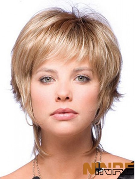 Boycuts Straight Blonde Capless Belles Perruques Courtes