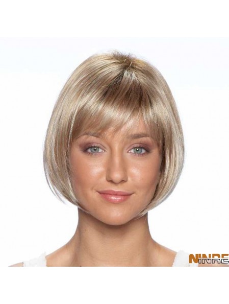 9 pouces meilleures perruques courtes blondes droites bobs