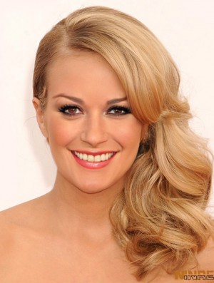 Sassy Blonde Long Wavy 16 pouces en couches  perruques