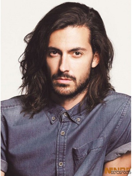 perruques longues en cheveux humains pour hommes