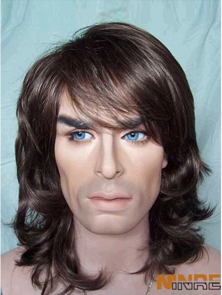 synthétiques de cheveux ondulés pour homme