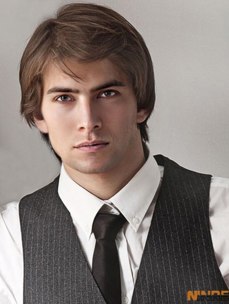 Perruque courte blonde droite avec frange acheter perruque en ligne pour homme