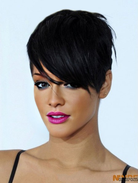  Perruques Boycuts Longueur Courte Couleur Noire
