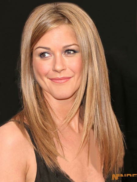 Capless Long Remy Human Straight Layered Acheter Perruque 