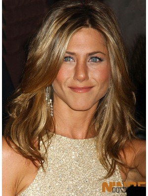 Long Wavy Without Bangs Capless Blonde Populaire 18 pouces  Perruques