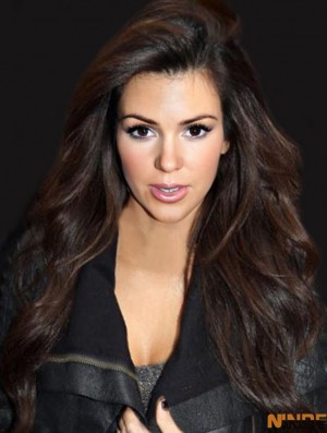Auburn Wavy Lace Front magnifique 24 pouces  perruques