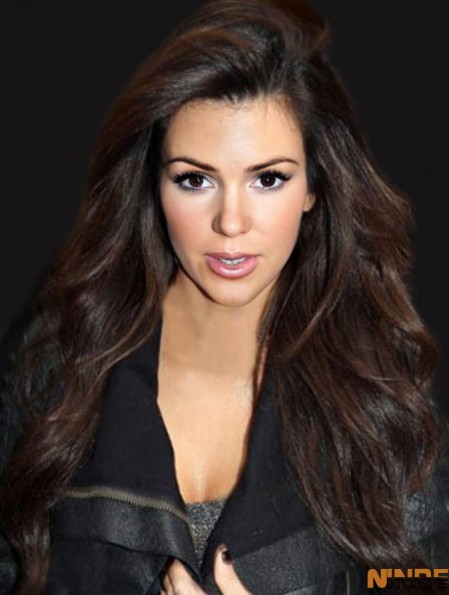 Auburn Wavy Lace Front magnifique 24 pouces  perruques