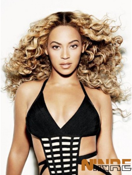 Lace Front Blonde Remy Human Wavy  Style Wigs