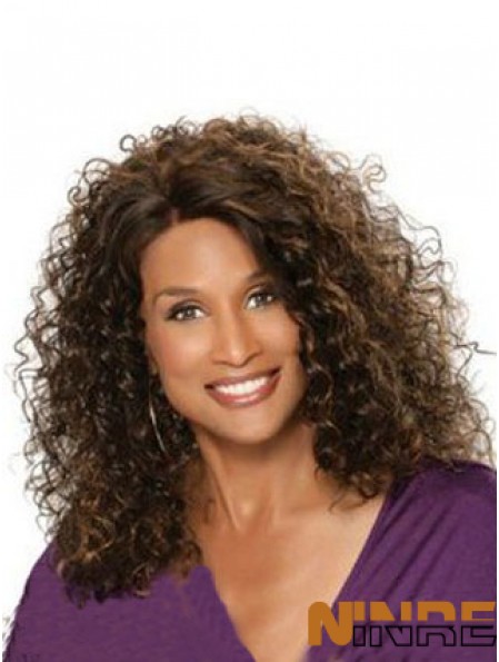 Auburn Longueur d'épaule Bouclée Sans Frange Pleine Dentelle 12 pouces Perruques Beverly Johnson