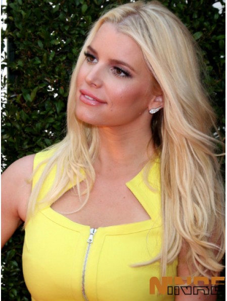 Perruques Jessica Simpson ondulées en dentelle sur le devant