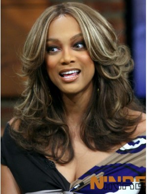 Ombre / 2 Tons Ondulés Layered Lace Front 16 pouces Magnifiques Tyra Banks Perruques