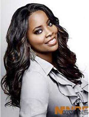 Brown Long Wavy Lace Front Good 22 pouces Kim Kimble perruques