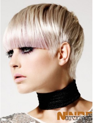Capless Boycuts Short Straight 8  inchBest Fashion Wigs