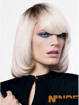 Lace Front Bobs Chin Longueur Ondulée 12  inchOmbre / 2 Tone Perruques De Mode Adaptées