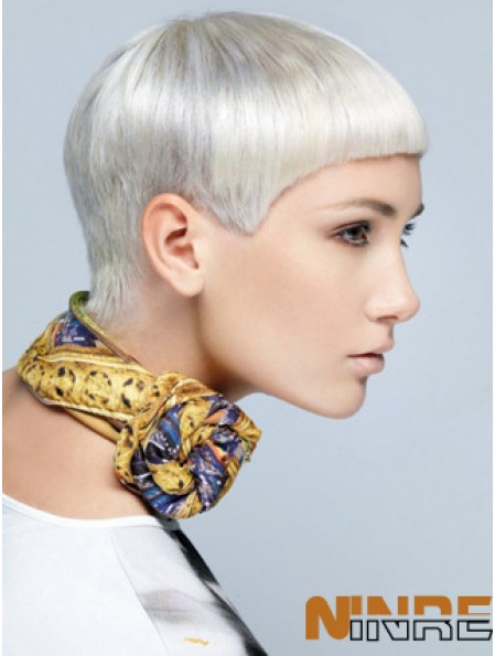 Lace Front Boycuts Short Straight 8 pouces Perruques de mode incroyables