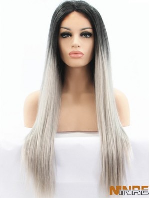 Les meilleurs cheveux humains droits pour les femmes noires Ombre / 2 couleur longue longueur