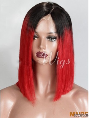 Longueur de menton Ombre / Bobs droits 2 tons Discount Perruques afro-américaines