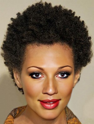 Coiffures africaines pour les femmes Remy Human Kinky Style