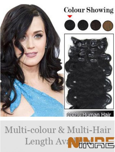 Pince à cheveux remy ondulée noire en ligne dans les extensions de cheveux