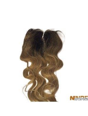 Fermetures en dentelle noire longue ondulée élégante