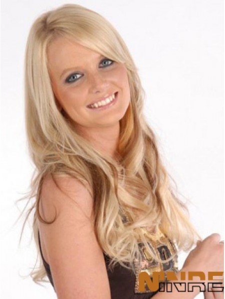 Pince à cheveux bouclée blonde remy abordable dans les extensions de cheveux