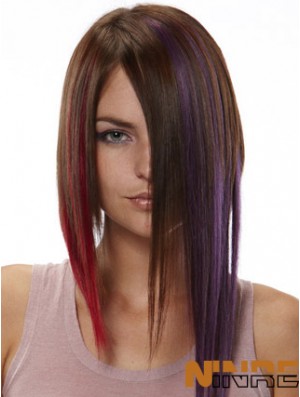 Pince à cheveux rouge remy droite moderne dans les extensions de cheveux