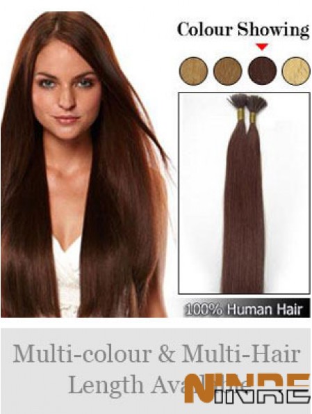 Auburn Straight Stick / I Tip Hair Extensions