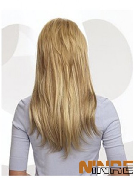 Pince à cheveux humains blonde remy droite pas cher dans les extensions de cheveux