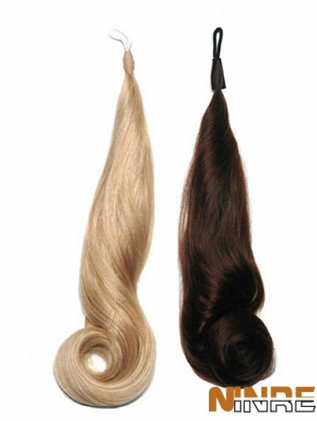 Rallonges de cheveux brun bâton bouclé / I Tip