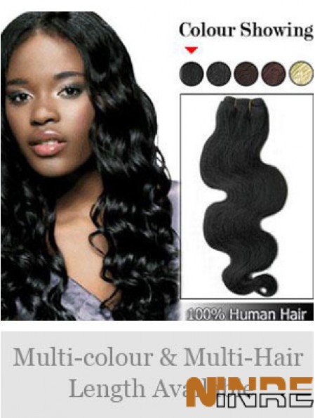 Extensions de trame noires sans tracas de cheveux humains remy remy