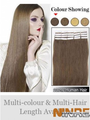 Bande droite exquise droite de cheveux de Remy de Brown dans des prolongements de cheveux