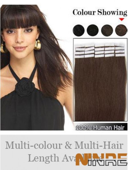 Grande bande droite de cheveux humains de Remy de Brown dans des prolongements de cheveux