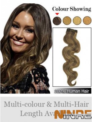 Prolongements de trame avec la couleur brune de Remy Wavy Style