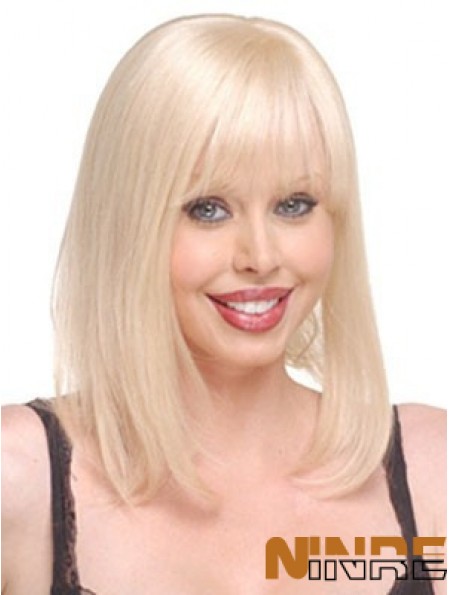 Postiches de cheveux longs blonds raides bon marché