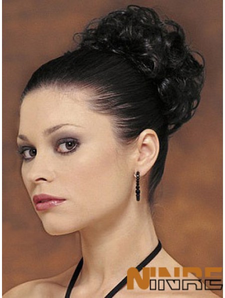 Morceau de cheveux Big Bun noir