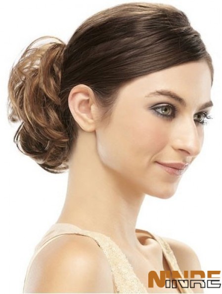 Enveloppement de cheveux chignon brun