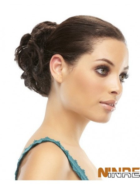 Enveloppement de cheveux humains bruns